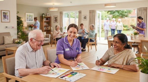What are the UK's strategies for improving elderly care?